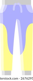 Flache Vektorgrafik von Sporthosen