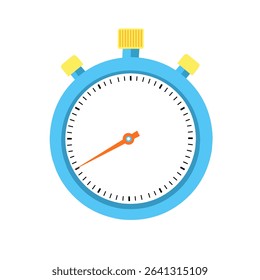 Flat vector illustration of a stopwatch showing 40 minutes. Designed with clean lines and bright colors, this timer icon is perfect for apps, websites, workout visuals, countdown displays,