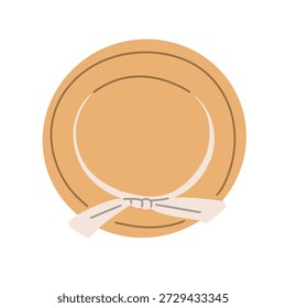 Ilustração de vetor plano de chapéus de palha com fita em diferentes ângulos e vistas. Elegante acessório de verão isolado no fundo branco com cores pastel macias. Perfeito para design de moda, temas de verão, projetos de viagem, conceitos de praia, gráficos de estilo de vida, marcas e ilustrações editoriais.