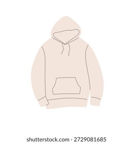 Ilustración vectorial plana de varias chaquetas y estilos de ropa exterior, incluida la chaqueta bomber, la chaqueta de mezclilla, la chaqueta abullonada, la parka, el abrigo, la sudadera con capucha, la chaqueta de cuero, el cárdigan y el suéter. Limpie los contornos con colores apagados suaves, diseño de moda minimalista, aislado en el fondo blanco. Ideal para proyectos de moda, iconos, catálogos, App y branding.