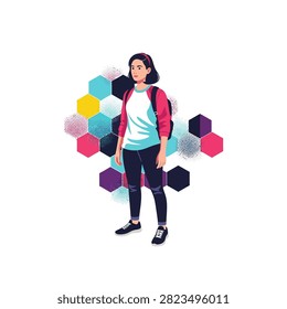 Una Ilustración vectorial plana