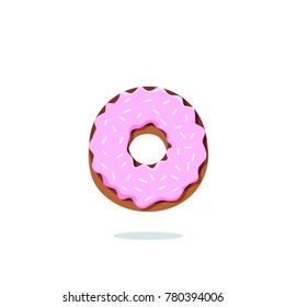 flat vector image of donut