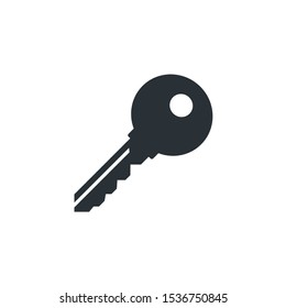 flat vector image on a white background, icon key, account password