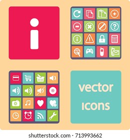 Ícone de Informações de Vetor Simples