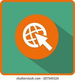 Flat Vector Internet Icon