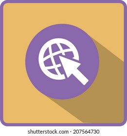 Flat Vector Internet Icon