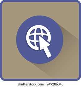 Flat Vector Internet Icon