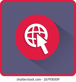 Flat Vector Internet Icon