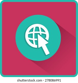 Flat Vector Internet Icon