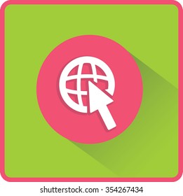 Flat Vector Internet Icon