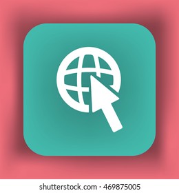 Flat Vector Internet Icon