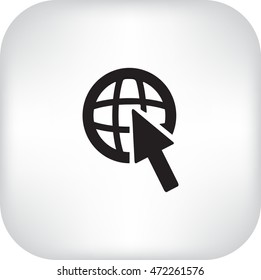 Flat Vector Internet Icon