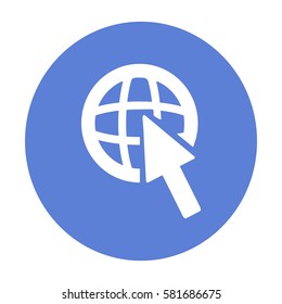 Flat Vector Internet Icon
