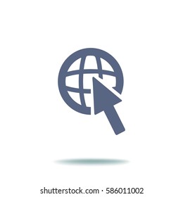 Flat Vector Internet Icon