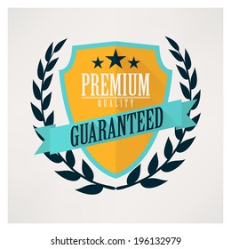 Flat vector label.