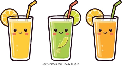 Vidro de limonada vetorial plano com fatias de limão e hortelã