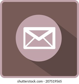 icono de letra vectorial plana