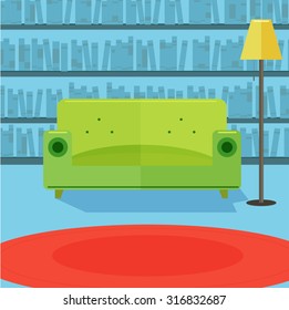 Flat Vector library colorful illustration 