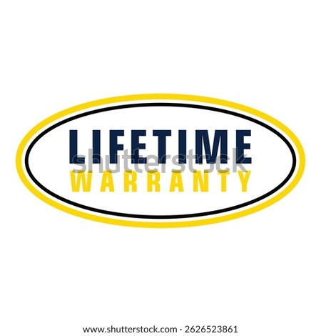 Flat Vector Lifetime Warranty Signs – Clean Modern Look