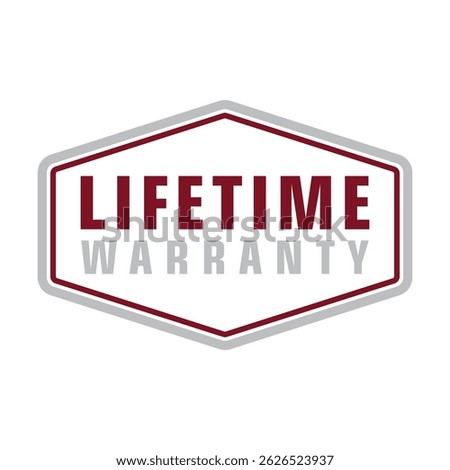 Flat Vector Lifetime Warranty Signs – Clean Modern Look