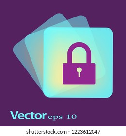 Flat Vector Lock Icon