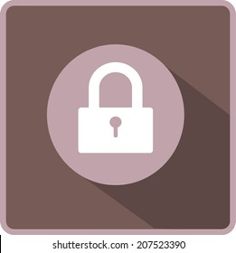 Flat Vector Lock Icon