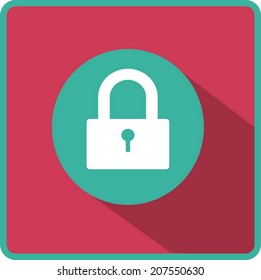 Flat Vector Lock Icon