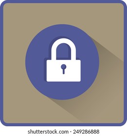 Flat Vector Lock Icon