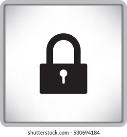 Flat Vector Lock Icon