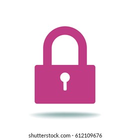 Flat Vector Lock Icon