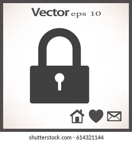 Flat Vector Lock Icon