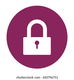 Flat Vector Lock Icon