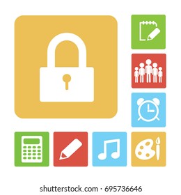 Flat Vector Lock Icon