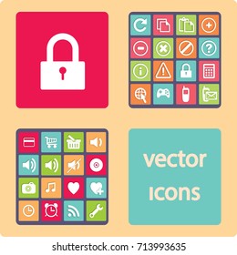 Flat Vector Lock Icon
