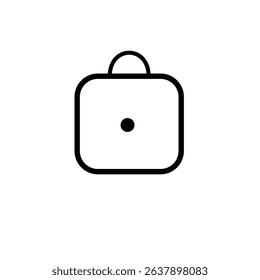 "Flat vector lock icon. Secure padlock symbol for privacy, protection, and security concepts. Perfect for websites, apps, and user interface designs. Simple and minimal style.

