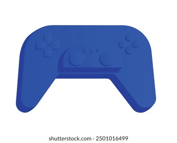 Flat vector logo of a game controller retro style