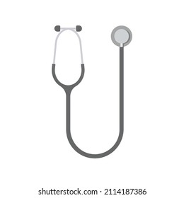 flat vector of manual stethoscope isolated on white background 