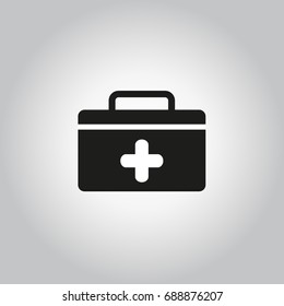 Flat vector medicine first-aid icon