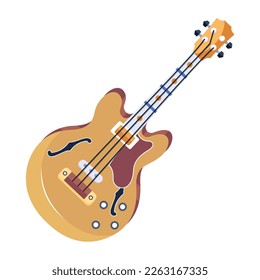 A flat vector of midi guitar  