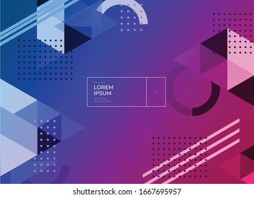  Vector plano.Fondo geométrico mínimo. Composición dinámica de formas. Vector Eps10.