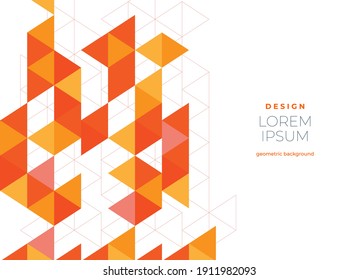 Flat vector. Minimal geometric background. Dynamic shapes composition. Eps10 vector.