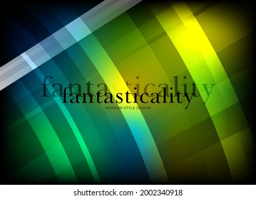 Flat vector. Minimal geometric background. Dynamic shapes composition. Eps10 vector.