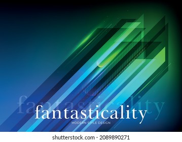 Flat vector. Minimal geometric background. Dynamic shapes composition. Eps10 vector.