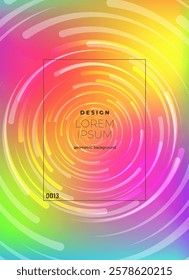 Flat vector. Minimal geometric background. Dynamic shapes composition. Eps10 vector.