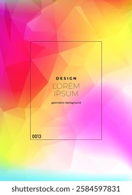 Flat vector. Minimal geometric background. Dynamic shapes composition. Eps10 vector.