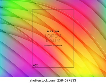 Flat vector. Minimal geometric background. Dynamic shapes composition. Eps10 vector.