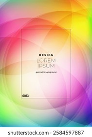 Flat vector. Minimal geometric background. Dynamic shapes composition. Eps10 vector.