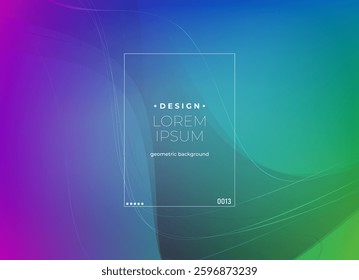 Flat vector. Minimal geometric background. Dynamic shapes composition. Eps10 vector.