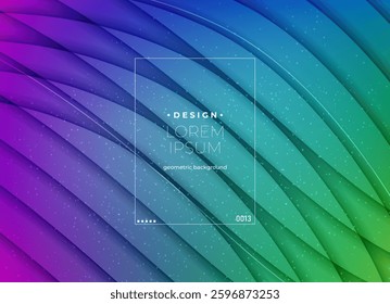 Flat vector. Minimal geometric background. Dynamic shapes composition. Eps10 vector.