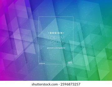 Flat vector. Minimal geometric background. Dynamic shapes composition. Eps10 vector.